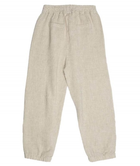 Pantalon, salopette, short, barboteuse-Pantalon en lin elastiqué à rayures-Suuky-Mer(e)veilleuse