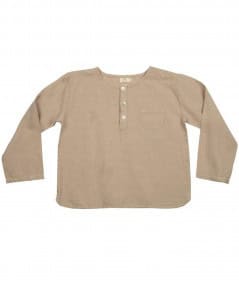 Blouse, polo, chemise-Chemise en lin Sable-Suuky-Mer(e)veilleuse