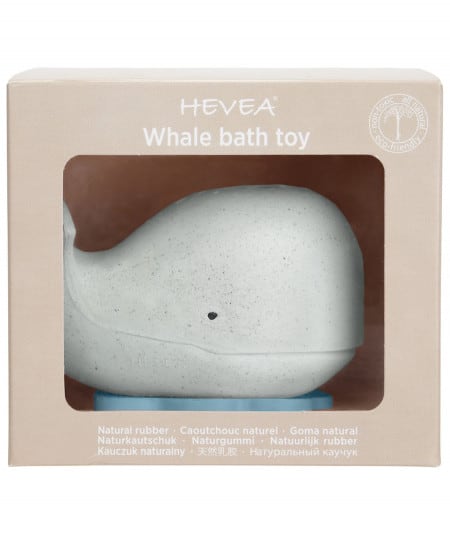 Jouets de bain-Jouets de bain Baleine - Blizzard blue - Collection Squeeze'N'Splash-Hevea-Mer(e)veilleuse