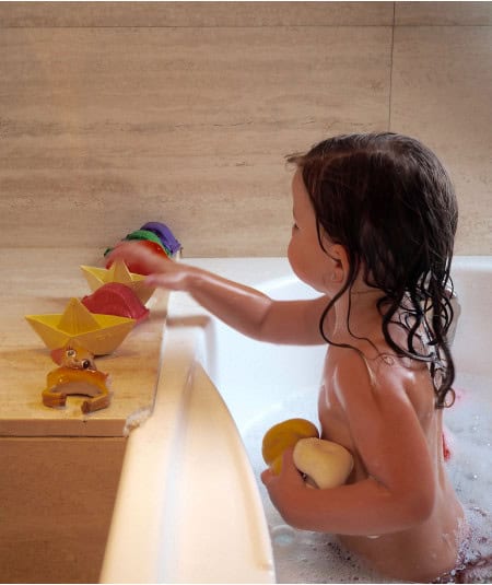 Jouets de bain-Jouet de bain Bateau Origami-Oli & Carol-Mer(e)veilleuse