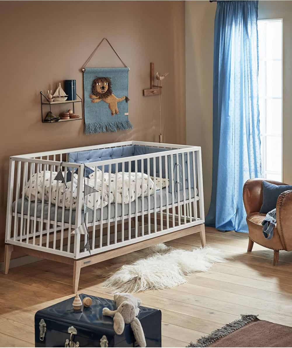 Berceau, lit & accessoires literie-Lit bébé Luna 140x70 cm-Leander-Mer(e)veilleuse