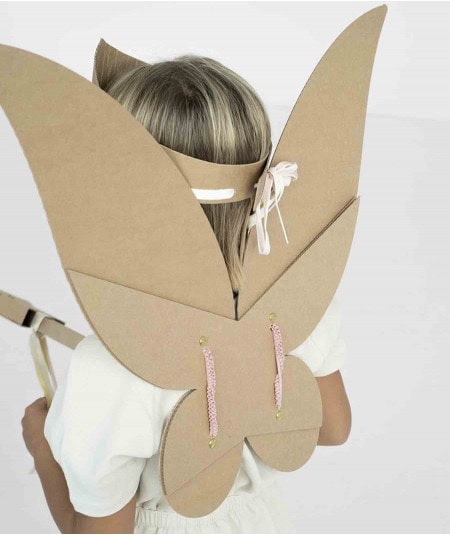 Costumes/déguisement en carton-DIY Costume de Fée en carton-Koko Cardboards-Mer(e)veilleuse