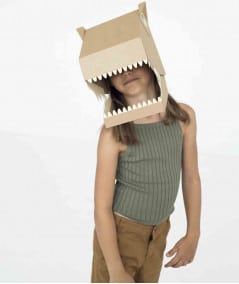 Costumes/déguisement en carton-DIY MASQUE T-REX-Koko Cardboards-Mer(e)veilleuse