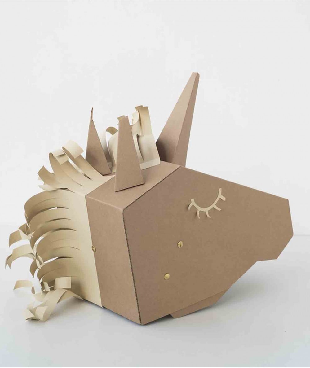 Déguisement licorne carton recyclé 🦄 - Enfant - À décorer soi-même –  Tonton Carton