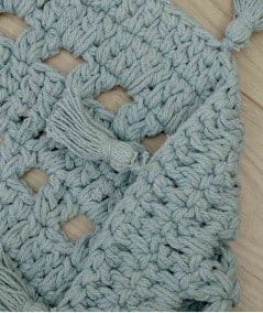 Accessoires de décoration-Tapis enfant crochet 'Nila' - Vert pâle-Nattiot-Mer(e)veilleuse