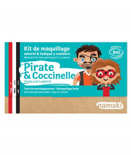 Masque, Déguisement-Kit maquillage 'Pirate et coccinelle'-Namaki Cosmetics-Mer(e)veilleuse