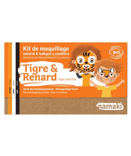 Masque, Déguisement-Kit maquillage 'Tigre et Renard'-Namaki Cosmetics-Mer(e)veilleuse