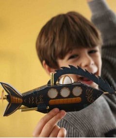 Loisirs créatifs-Kit créatif enfant "20 000 lieues sous les mers"-L'atelier imaginaire-Mer(e)veilleuse