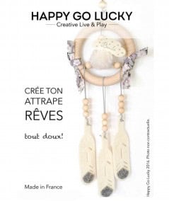 Loisirs créatifs-Happy Coffret 'Crée ton Attrape-rêve'-Happy go lucky-Mer(e)veilleuse