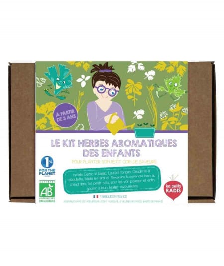 Loisirs créatifs-Le Kit aromatiques BIO des enfants-Les petits radis-Mer(e)veilleuse