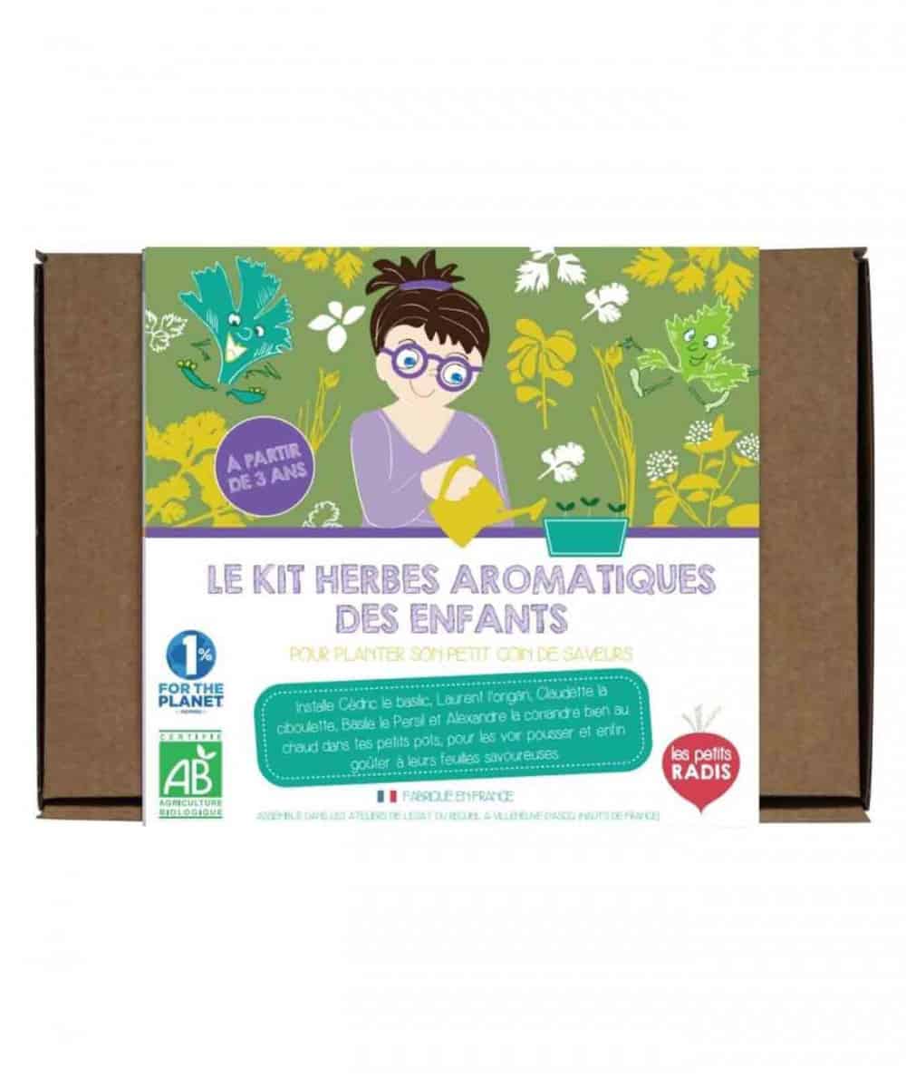 Loisirs créatifs-Kit aromatiques BIO DIY jardinage enfants-Les petits radis-Mer(e)veilleuse