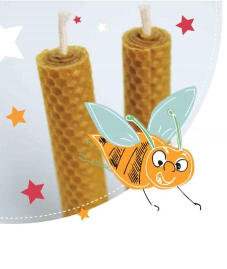Loisirs créatifs-Le Kit pour fabriquer des bougies en cire d'abeille-Les petits radis-Mer(e)veilleuse