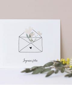 Accessoires de décoration-Mini carte 'Joyeuses Fêtes'-My Lovely thing-Mer(e)veilleuse