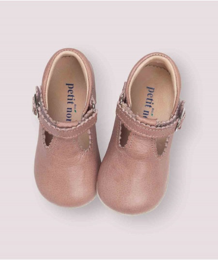 Chaussures-Baby Scallop T-bar-Petit nord-Mer(e)veilleuse