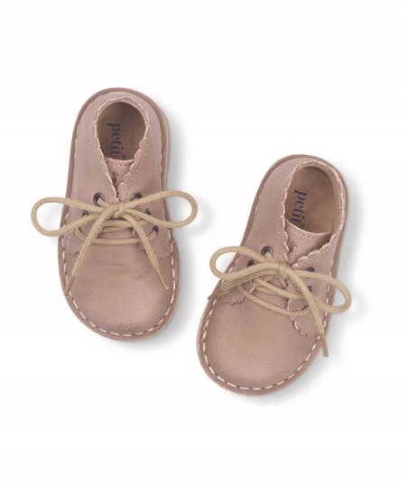 Chaussures-Derbies Scallop boot - Vieux Rose-Petit nord-Mer(e)veilleuse