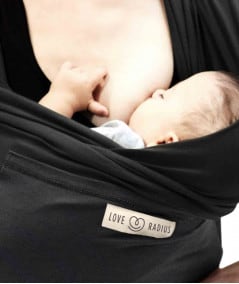 Echarpe de portage-Echarpe de portage 'L'originale' JPMBB - Noir/Anthracite-Love Radius (by Je porte mon bébé)-Mer(e)veilleuse