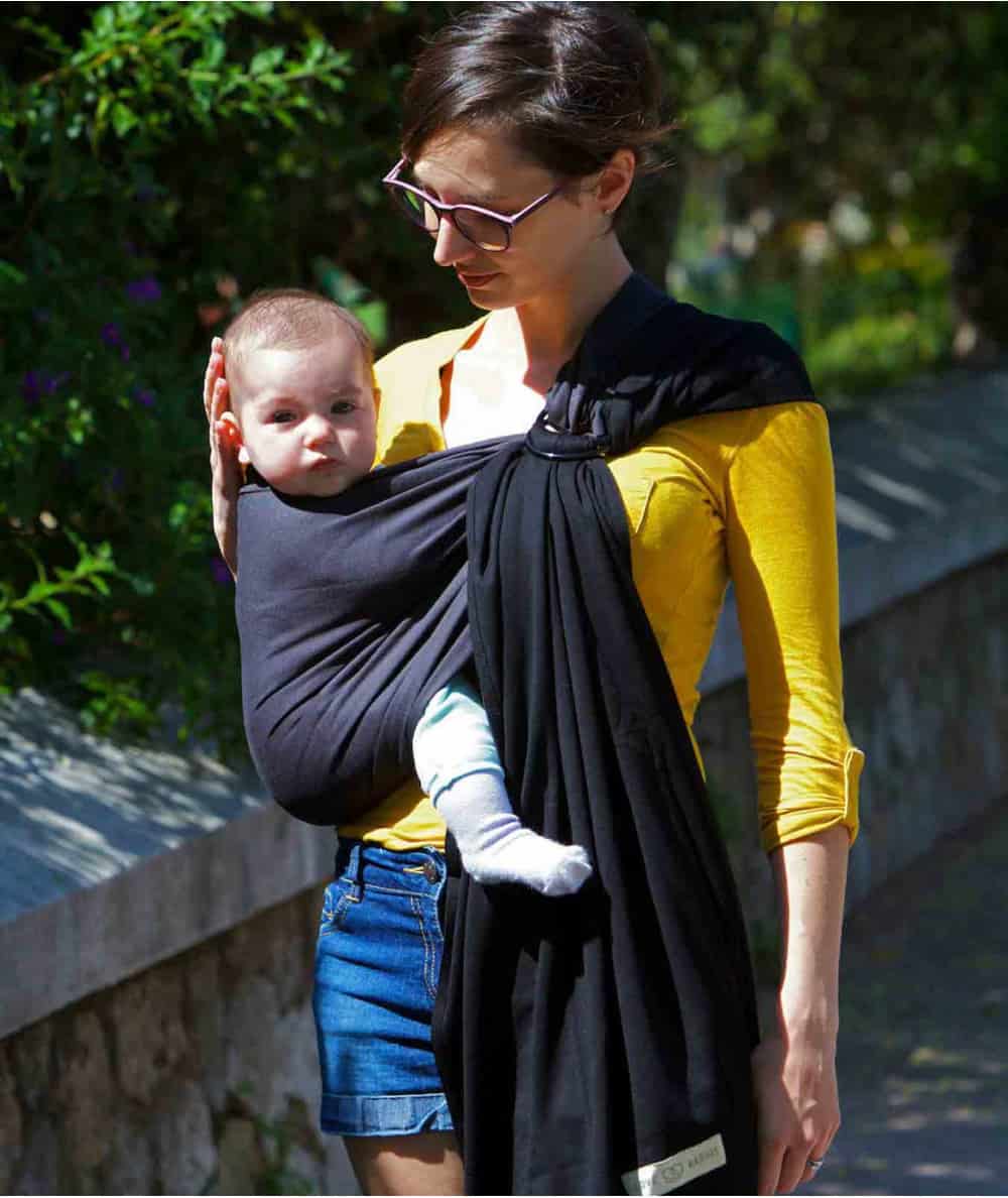 Porte bébé bandeau physiologique pour porter bébé devant ou côté