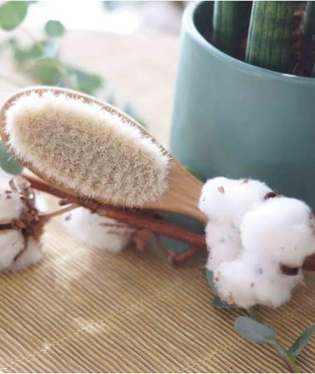 Brosse à cheveux-Brosse à cheveux bébé 100% naturelle-Cap Bambou-Mer(e)veilleuse
