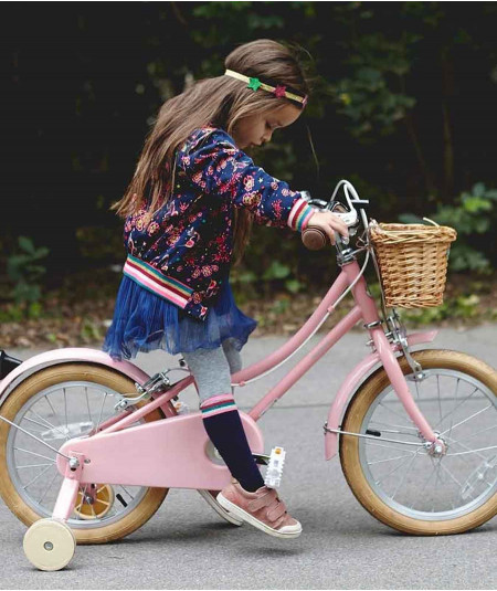Vélo enfant-Vélo enfant 12 pouces Gingersnap Blosssom Pink-Bobbin Bicycles-Mer(e)veilleuse