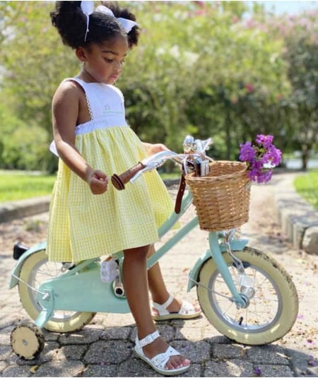 Vélo jaune pour enfant 4 à 6 ans Gingersnap de Bobbin 12 pouces