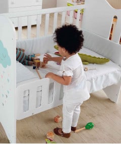 Berceau, lit & accessoires literie-Barrière de lit enfant 120 x 60 - Blanc-Micuna-Mer(e)veilleuse