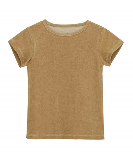 Body, tee-shirt, top, débardeur-T-shirt à manches courtes "Dean" - Amber Gold-Little Hedonist-Mer(e)veilleuse