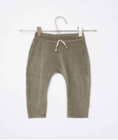 Pantalon, salopette, short, barboteuse-Pantalon en éponge Yoni - Olive-Les Petites Choses-Mer(e)veilleuse