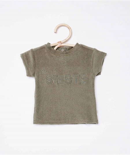 Body, tee-shirt, top, débardeur-T-shirt en éponge Mae - Olive-Les Petites Choses-Mer(e)veilleuse