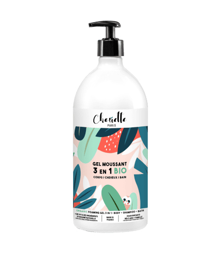 Shampoing, savon, soins, liniments-Gel moussant 3 en 1 bio-Chouette Paris-Mer(e)veilleuse