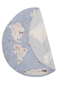 Accessoires de décoration-Tapis enfant lavable "Carte du monde"-Afk Living-Mer(e)veilleuse