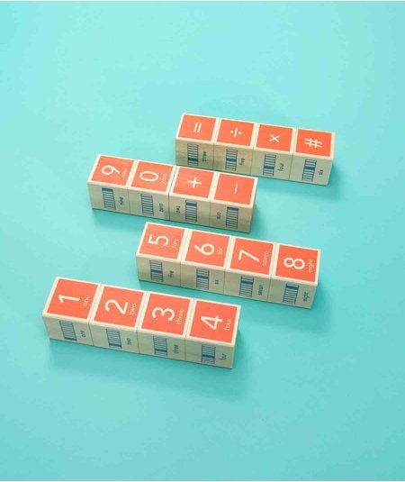 Les hochets & jouets d'éveil-16 cubes en bois enfant mathématique en braille-Uncle Goose-Mer(e)veilleuse