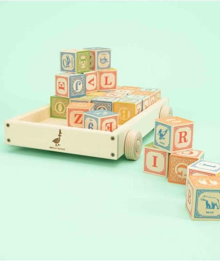 Les hochets & jouets d'éveil-Wagon pour cubes en bois enfant-Uncle Goose-Mer(e)veilleuse