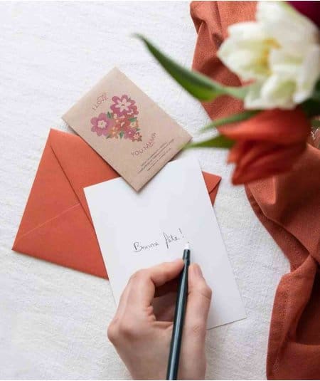 Cadeau-Carte de voeux sachet de graine – Reine des Mamans-La Fabrique à Sachets-Mer(e)veilleuse